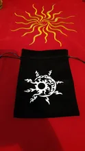 Bolsa de almacenamiento de Tarot de terciopelo, 12 Constelaciones, juego de mesa de cartas, Mini bolsa con cordones, juego de mesa