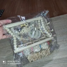 Bird-Toys Accessories Perch-Stand Cockatiel Budgie Parkiet Vogelspeelgoed 7pcs Jouet