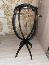 Alileader-soporte para pelucas de plástico para cabeza de maniquí peluca plegable soporte para pelucas