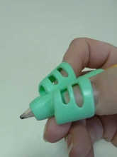 3 uds dos pluma en forma de dedo de silicona titular del bebé de aprendizaje de escritura herramienta pluma de escribir corrección set de papelería infantil