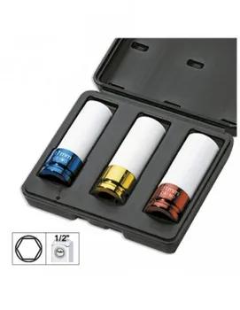 

JBM 51336 KIT 3 IMPACT GLASSES 1/2 "SPECIAL EXTRACTION WHEELS