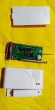 433 MHz 2262 código inalámbrico de la puerta de la ventana Sensor de contacto magnético de la puerta de madera Detector de Alarma para hogar GSM inalámbrico de alarma