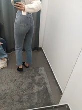 Slouchy Jeans Pencil-Pants Genayooa High-Waist Denim Streetwear Vintage Cotton Summer