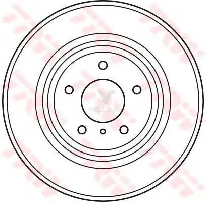 Диск тормозной передн NISSAN: MURANO(Z50) 05-, MURANO(Z51) 07