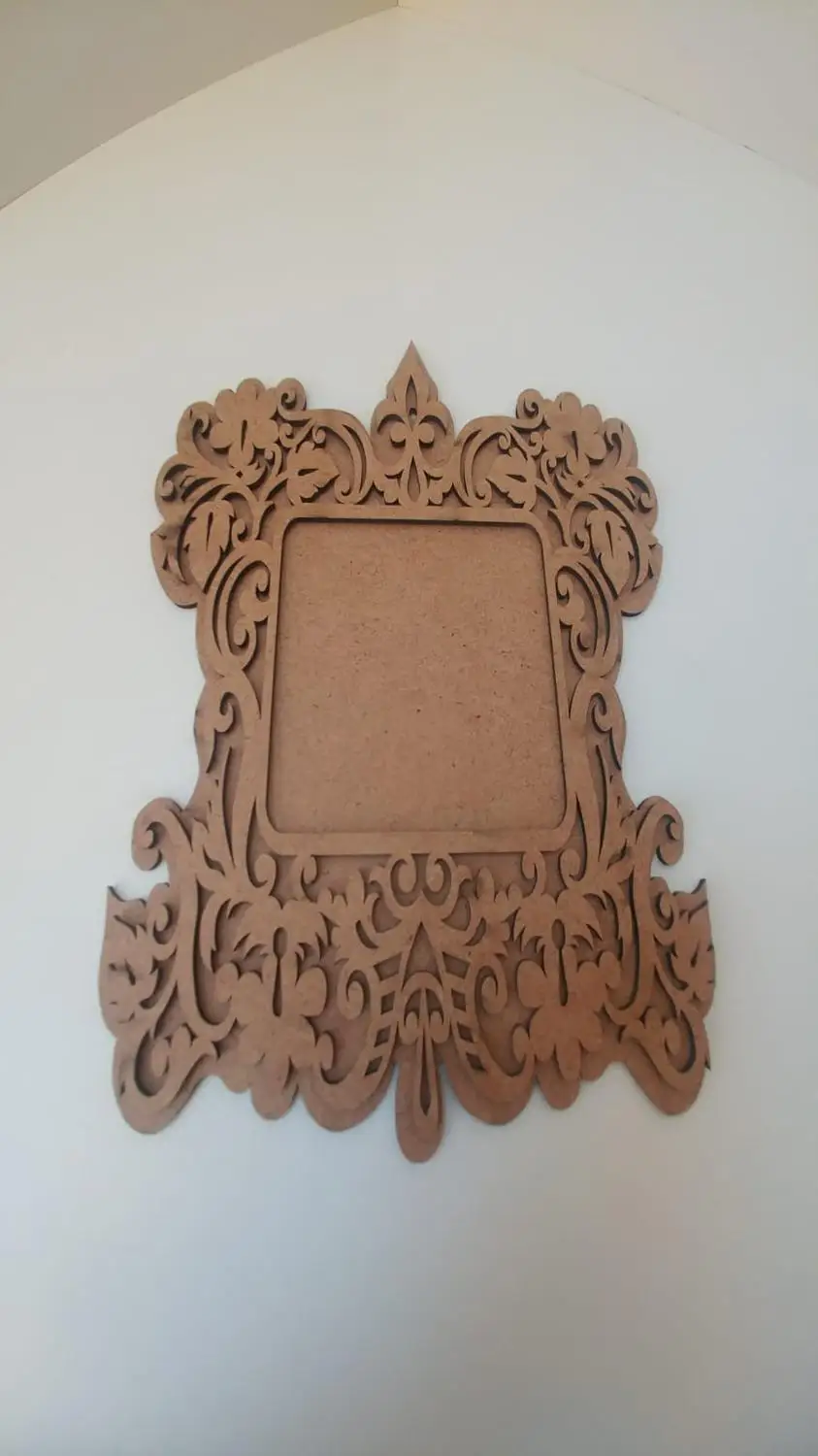 Lazer Kesim Mdf fotoaguraf chercevesi Resimlik(Boyanabilir