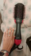Secador de pelo 2 en 1 de un paso, cepillo de aire caliente, alisador de pelo, cepillo rizador, herramientas de estilismo de cabello, iones de pelo