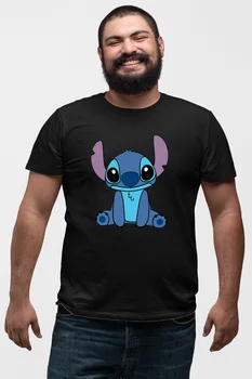 

Angemiel Wear Stich Black Men 'S Cotton Big Size T-Shirt