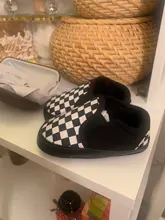 Zapatos clásicos a cuadros para bebé recién nacido, calzado de suela suave de algodón, informales, deportivos, para cuna