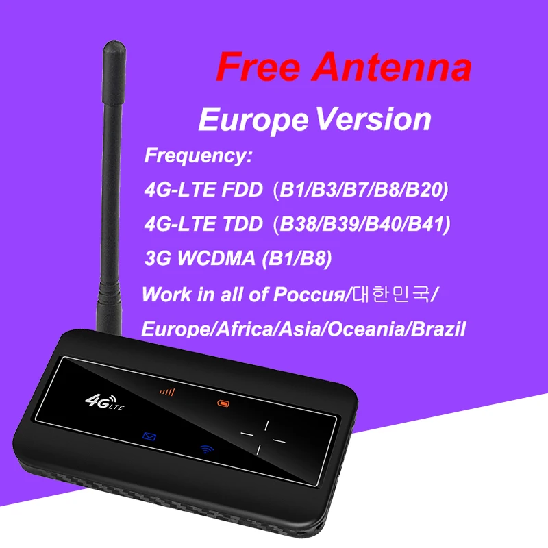 Wireless/Unlock 4G router external antenna(gift) MIFi LTE wifi Mini wi-fi 150Mbps sim card portable pocket Network hotspot Stick 