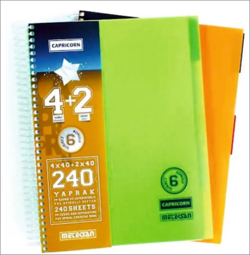 

Yeni Series 4+2 School Note Book 12 Pieces in Box