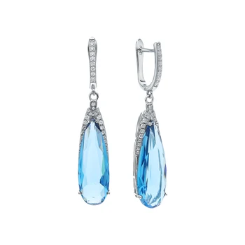 

Sunlight silver earrings with sieve and cubic zirconium