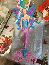 Muñeca de sirena de natación clásica para niñas, juguete de princesa con ala de mariposa, a la moda, gran oferta, regalos de Navidad, 2020