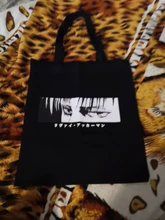 Bolsa de lona para compras para mujer, bolso ecológico de estilo de los 90, bolsa de hombro para chica, Anime Attack on Titan dibujo Kawaii