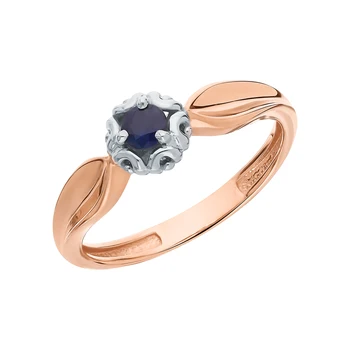 

Gold ring with sapphires sunlight sample 585