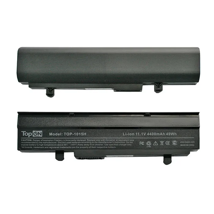 Rechargeable battery (battery) topon top-1015h for laptop Asus EeePC 1015pe 11.1v 4400mAh Black | Компьютеры и офис
