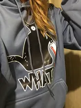 Sudadera con capucha para mujer, suéter pequeño negro con capucha de gato y cuchillo, de talla grande, sudadera estética para mujer, moda de invierno