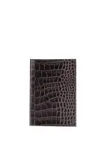 

Fabula обложка для паспорта 100% натуральная тисненная под крокодил кожа O 1\1 KR-MF цвет-млечный лес