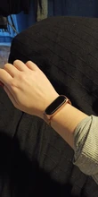 Pulsera de Metal para Xiaomi Mi Band 3, 4, 5, 6, sin tornillo, de acero inoxidable