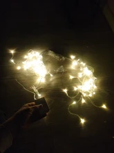 Outdoor Decoration Garland-Light Icicle-String-Lights Led Curtain Droop Wedding-Party