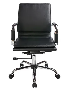 

Chair head бюрократ ch-993-low (black) (ch-993-low/black) low back black PU leather Star Base Chrome