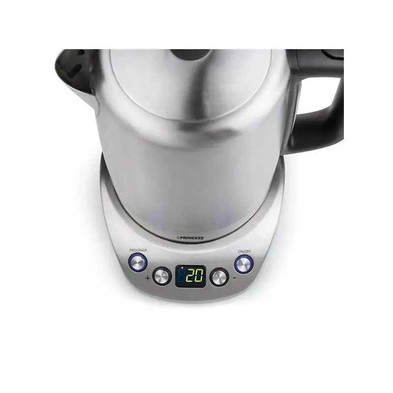 Чайник принцессы 236002 1,7 L 2200W черная сталь