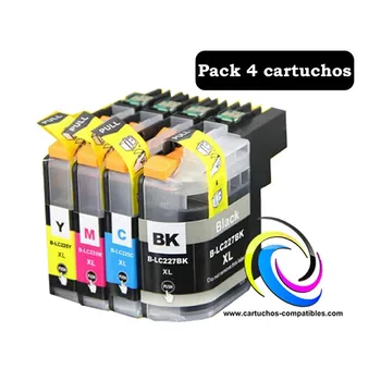 

To Brother LC-225 LC225 Pack 4 or unit, cartridge DCP J4120DW MFC J4420DW J4620DW J4625DW J5320DW J5620DW J5625DW J5720