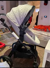 Carrito de bebé plegable de alto paisaje, carrito de viaje portátil ligero, cochecito para niños recién nacidos, silla de bebé cochecito para niños