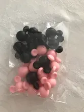 BOBO.BOX-Cuentas de dentición de Mickey para bebé, cuentas de grado alimenticio con forma de ratón de dibujos animados para collares, sin BPA, juguete para morder de bebé para lactancia, 10 Uds.