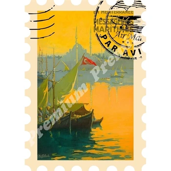 

Istanbul souvenir magnet vintage tourist poster
