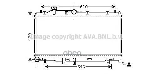 Радиатор Subaru Legacy/Outback 2.0-3.0 A/T 03-09 Ava Su2065 Ava арт. SU2065
