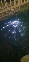 Solar Powered Outdoor Grass Globe Dandelion Lamp 90/120/150 LED For Garden Lawn Lawn