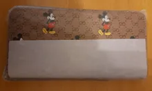 Monedero de ratón de mickey de Disney, monedero de dibujos animados de pu, tarjetero
