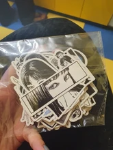 Pegatina de cómic de Horror para monopatín, adhesivo impermeable de Anime japonés Tomie, para equipaje y portátil, color blanco y negro, 10/21/49/50/56 Uds.