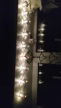 LED String Lamps Light-Fairy-Garland Wood-House Decoration Wedding Holiday-Room Party