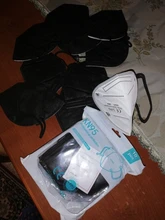 Mascarillas negras ffp295 para adultos, 5 capas, fpp2, certificado CE, ffp2reutilizable, ffp3, 5-100 Uds.