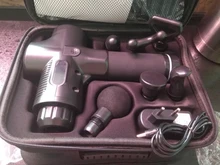 Pistola de masaje recargable con pantalla LCD, masajeador muscular de percusión de tejido profundo para alivio del dolor, masajeador corporal eléctrico de mano, nueva