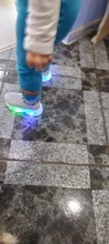 Zapatillas de deporte para niños y niñas, calcetines luminosos Led de malla con letras, deportivas para correr, calzado Infantil