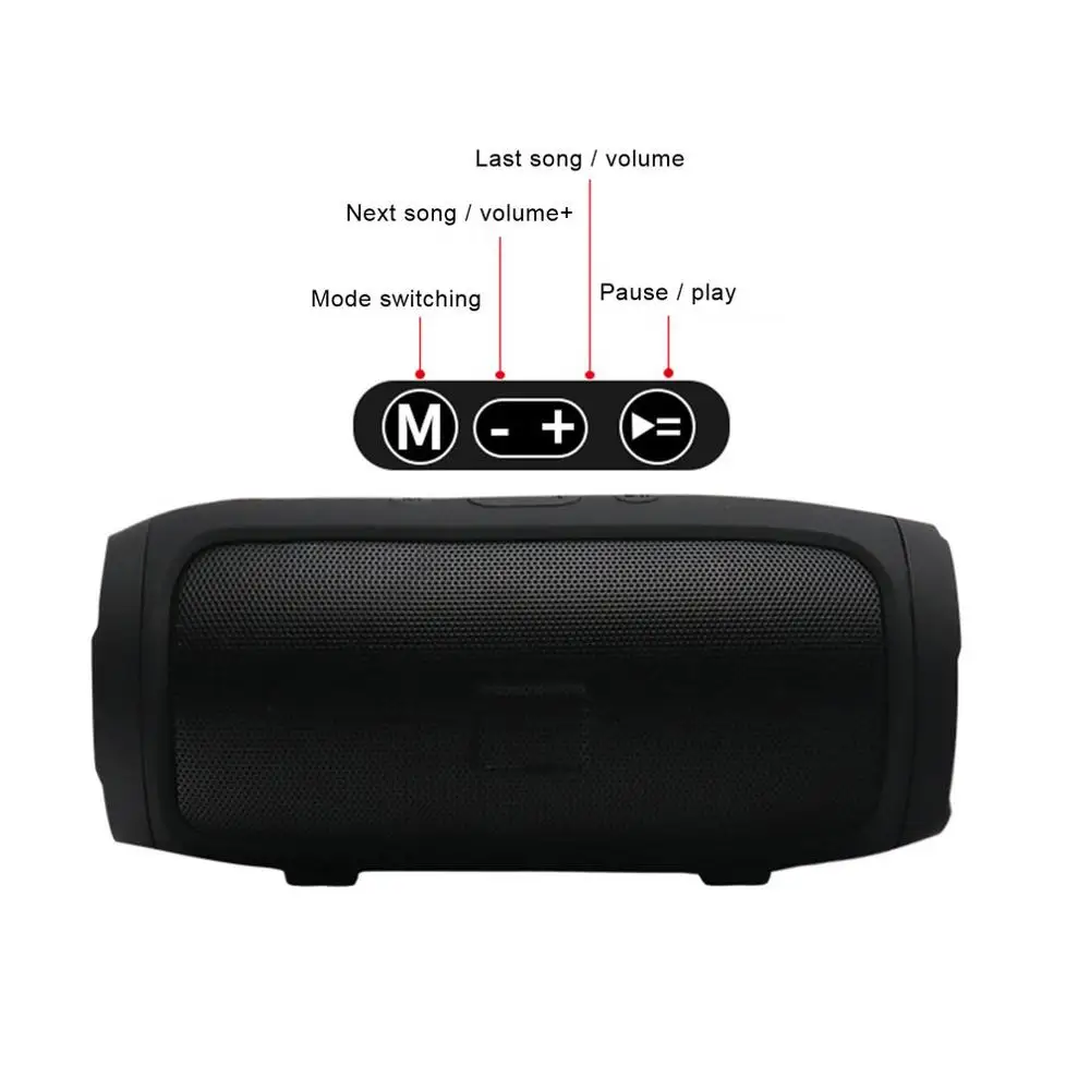 Беспроводная Bluetooth колонка TF карта портативный сабвуфер маленький барабанный
