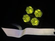 Tela de poliéster reflectante para ropa, 5cm de ancho, EN471