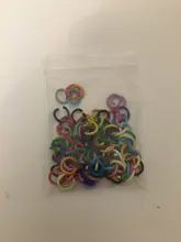 Lote de anillos de Metal de colores para hacer joyas, 100 unidades, 1,2x8mm, único abierto