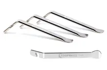 Palanca de palanca de neumático de ciclismo, herramientas de reparación de acero inoxidable JC, palanca de Metal tipo bicicleta de montaña, 3 uds.