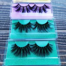 MB-pestañas de visón 25mm, 200/100/50/5 pares, venta al por mayor, 5D, 25 MM, imitación cils, maquillaje espectacular, largo, Pestañas postizas