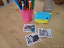Cámara de impresión instantánea para niños, cámara de 16/32GB con impresión Instax para regalo de cumpleaños, 1080P, con papel fotográfico térmico, cámara de juguete
