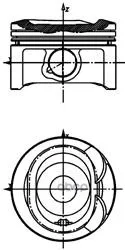 

Piston in K-Te Toyota 79 00 KS Art. 40080600