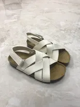 Sandalias de cuero Pu para niños y niñas, zapatos informales de marca, deportivos, a la moda, para la playa, verano, 2020