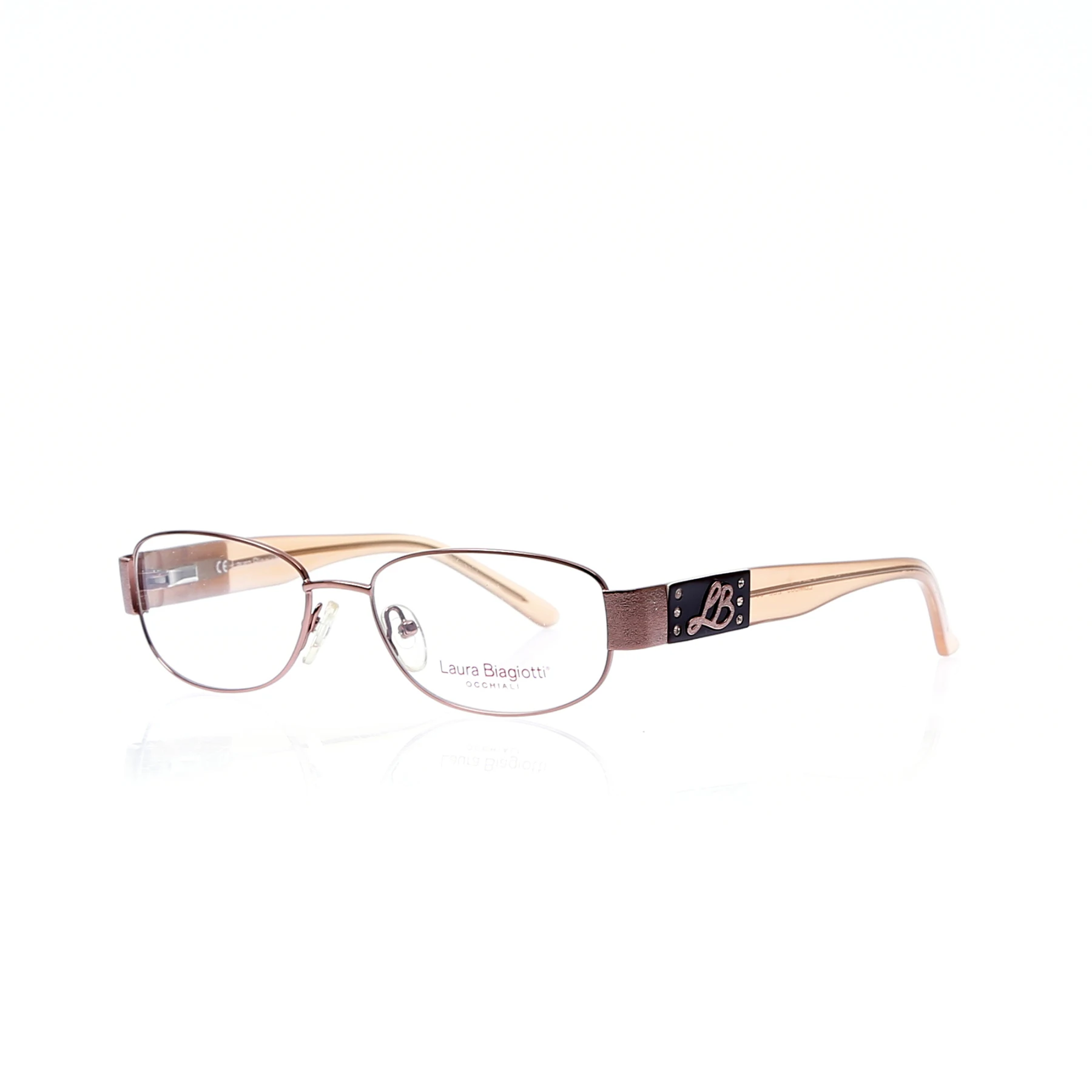 

Markamilla Women Reading Glasses Frame Demo Glasses Eyewear Transparent High Quality WomenLaura Biagiotti LB 005 ZEL
