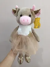 Finger-Toys Dressing-Cloth Plush-Toy Cow-Dolls Ballet-Cattle Birthday-Gifts Milk Stuffed