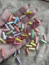 100 unids/lote mensaje en botella mensaje lindo cápsula carta de amor pastilla Color claro Mini Botella de deseo regalo de navidad regalo de vacaciones