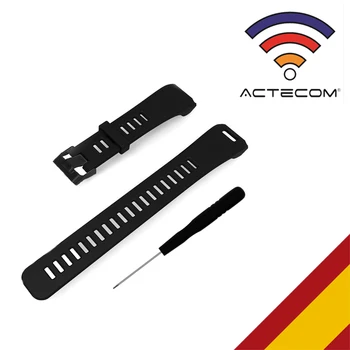 

ACTECOM Correa de Reloj Garmin Vivosmart HR Banda Silicona Negra Correa Deportiva de Repuesto de Silicona