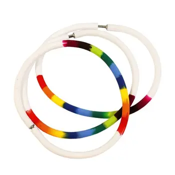 

61632014 silicone bracelets 21 cm, 3 PCs, multi-colored Gloria ex